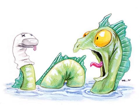 The Lurking Sock Puppet by Ursula Vernon